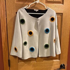 Adore Gray Jacket with Colorful Accents